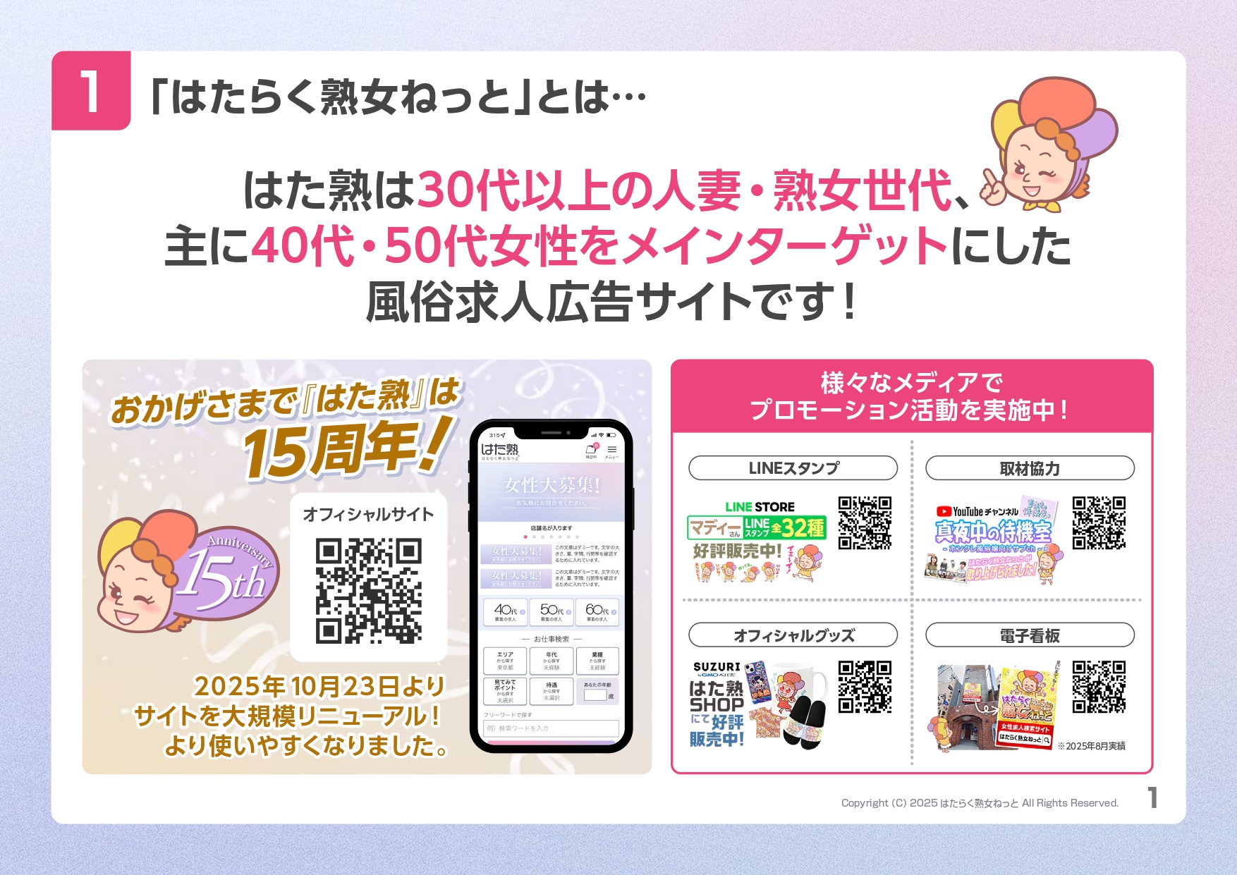 おかげさまで『はた熟』は 15周年!